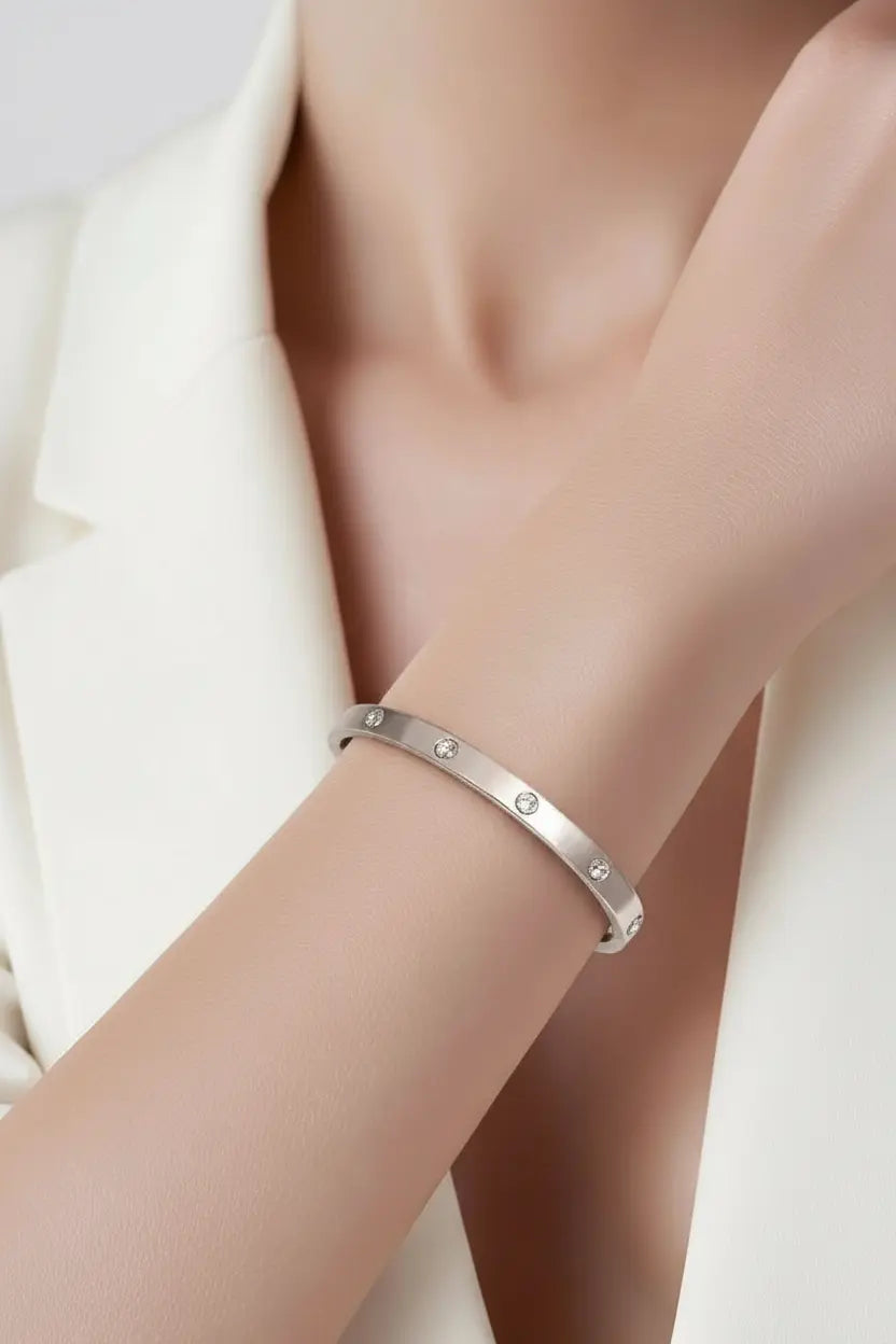 Bracelet jonc Nora Argent - JUMYA BIJOUX