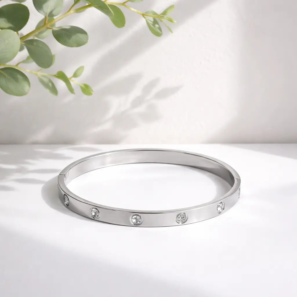 Bracelet jonc Nora Argent - JUMYA BIJOUX