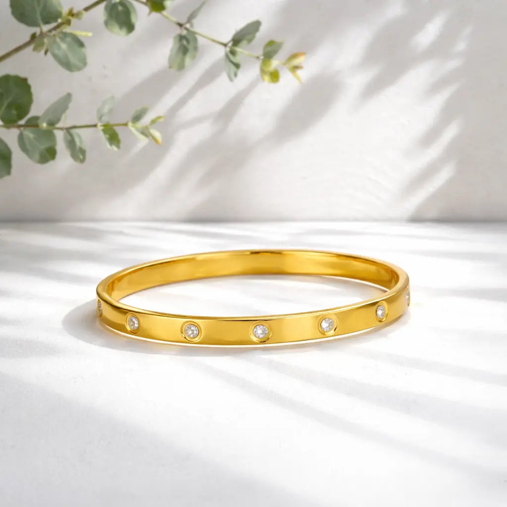 Bracelet jonc Nora Or - JUMYA BIJOUX